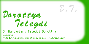 dorottya telegdi business card